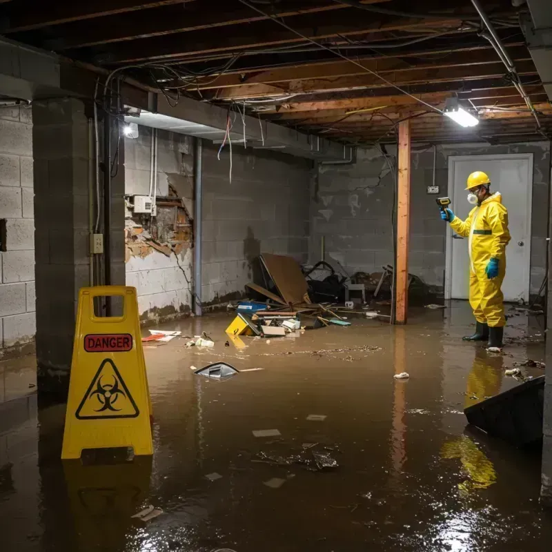 Flooded Basement Electrical Hazard in Inman Mills, SC Property